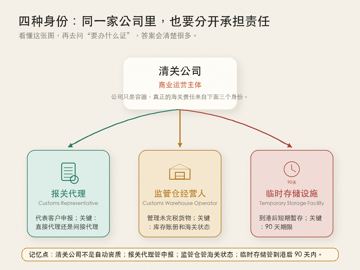 图表2:四种身份在一票货物流里的位置