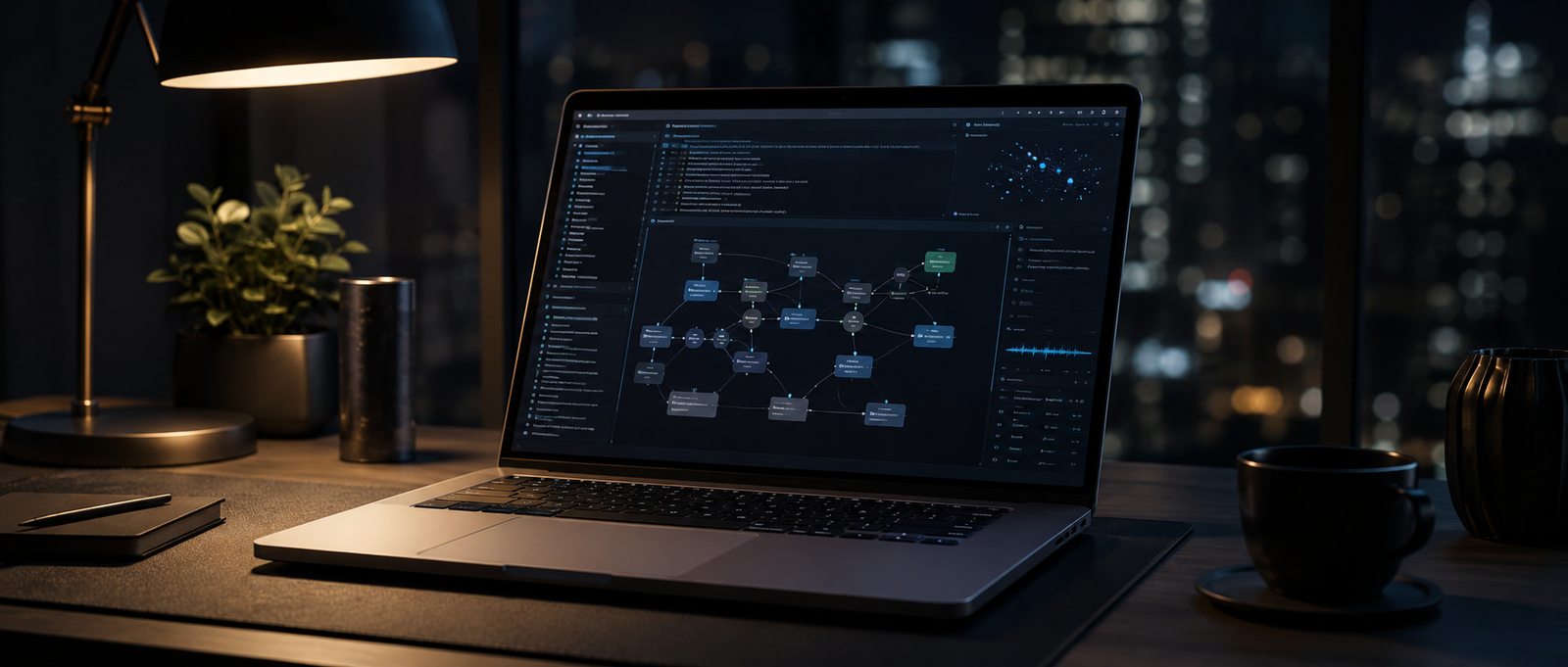 A Mac-based local AI workstation in use